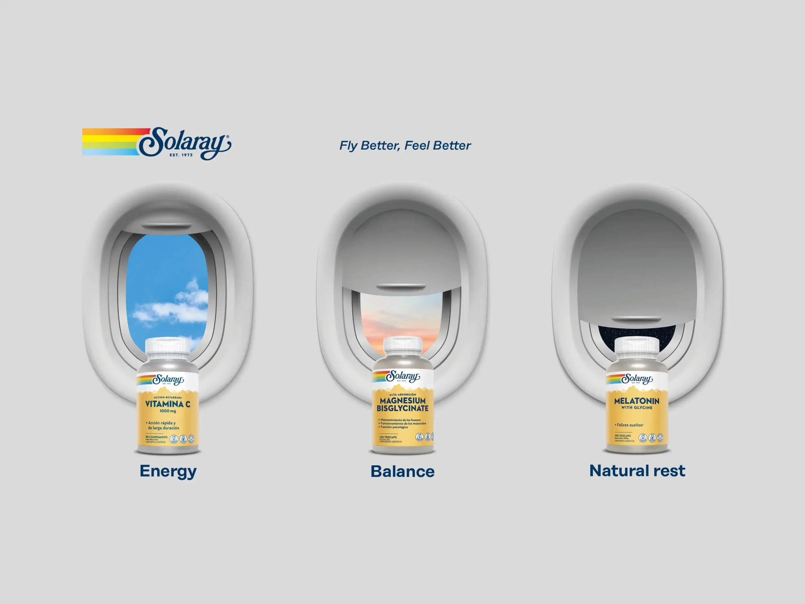Solaray — Campaña aeropuerto