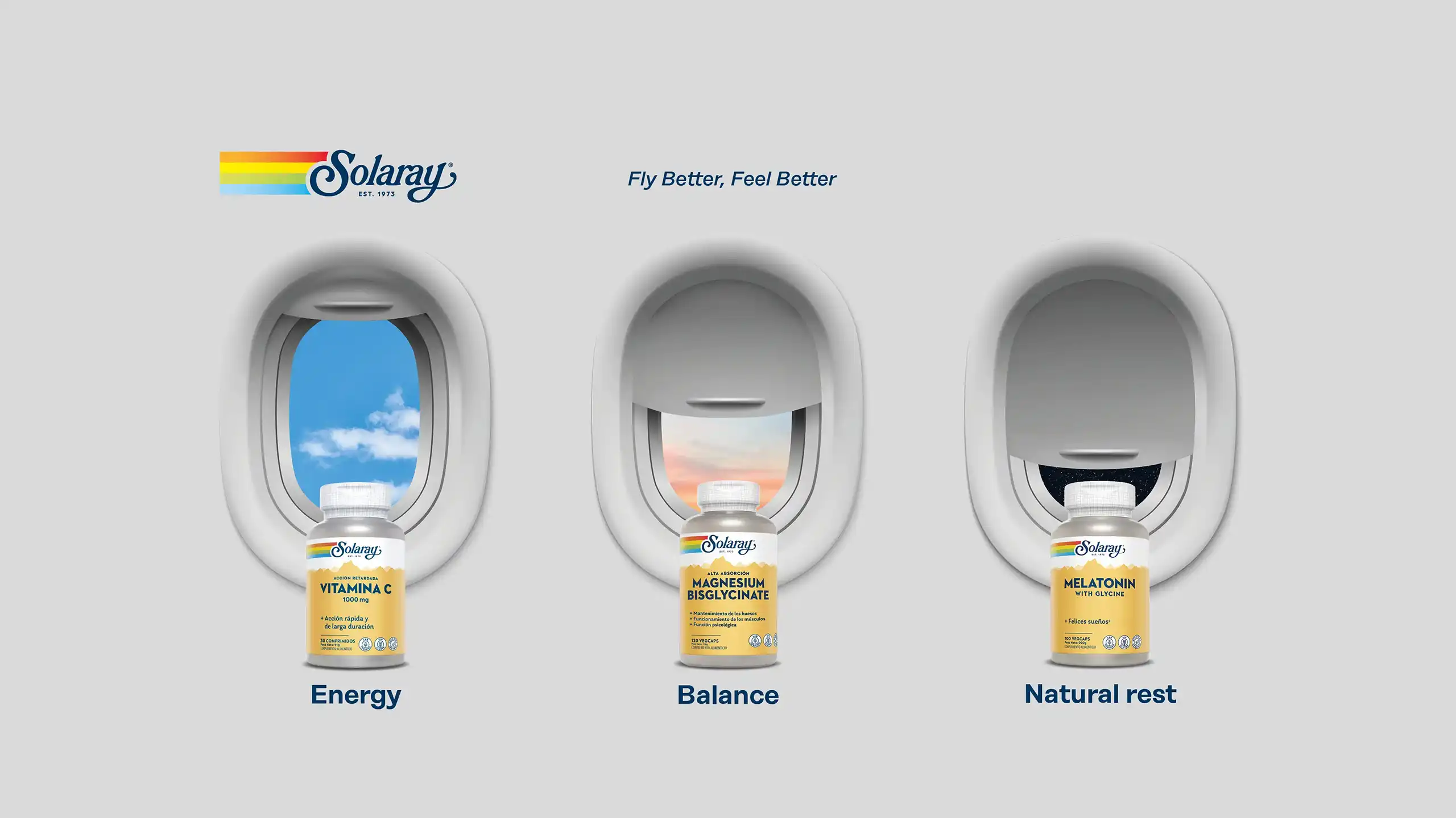 Solaray — Campaña aeropuerto